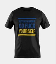 T-Shirt RUSSIAN WARSHIP - GO FUCK YOURSELF schwarz