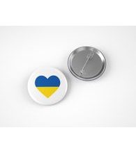 Button UKRAINISCHES HERZ