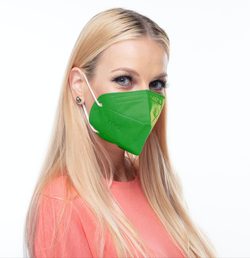 tmavě zelený respirátor FFP2