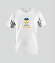 T-shirt PRAY FOR UKRAINE COEUR blanc