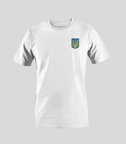 T-shirt PETIT TRIDENT UKRAINIEN blanc