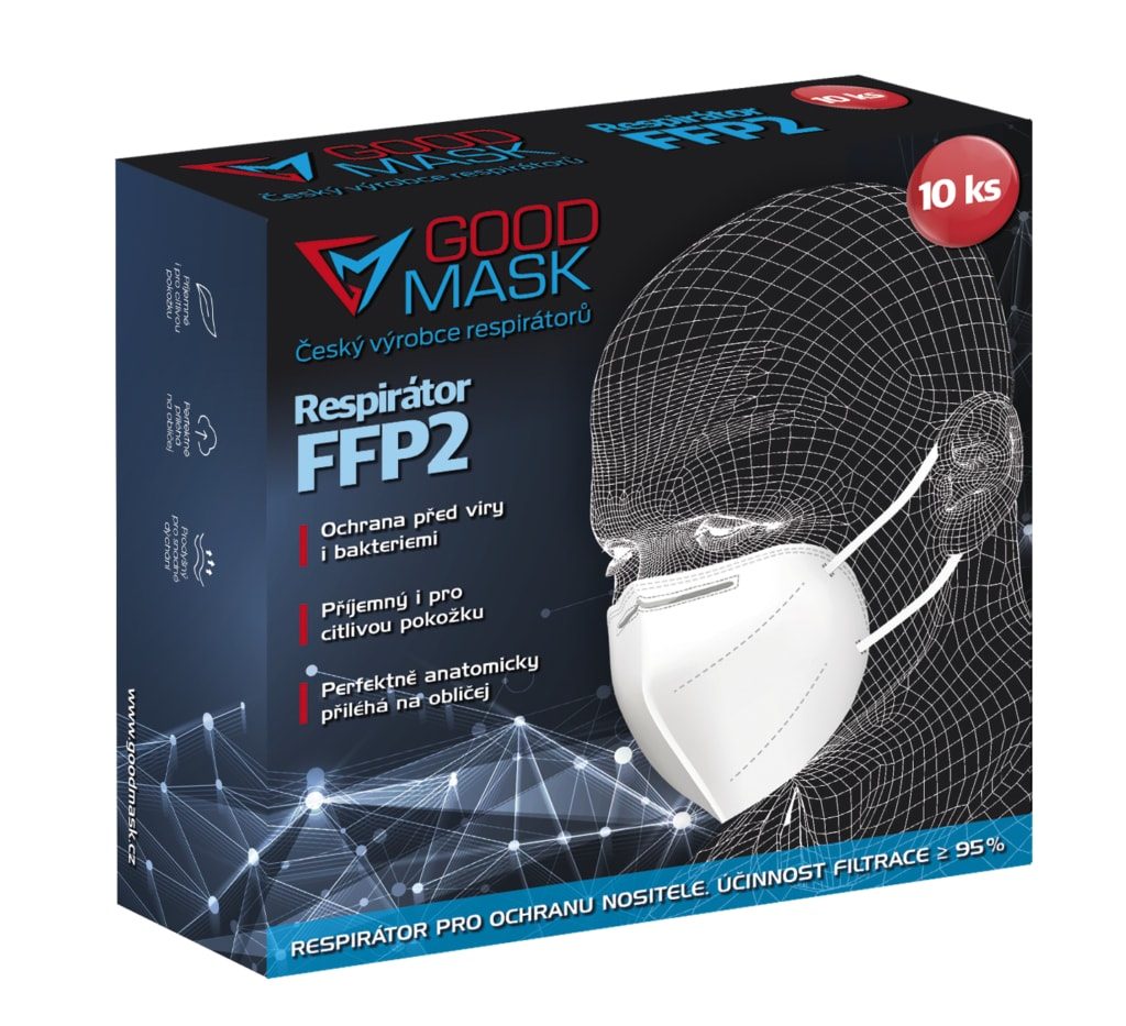 GOOD MASK International - Respirator FFP2 White (10 pcs) - GOOD MASK - FFP2  Respirators - - Producer of High Quality Masks