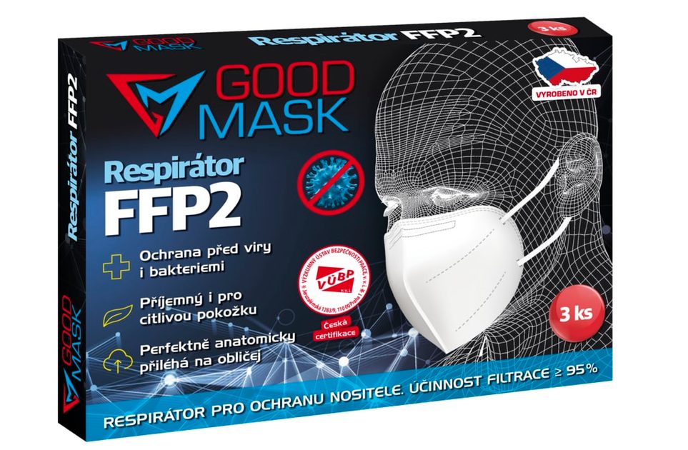 Sind Afdæk gået i stykker GOOD MASK International - Respirator FFP2 White (3 pcs) - GOOD MASK - FFP2  Respirators - - Producer of High Quality Masks