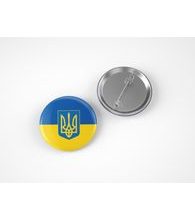 Badge TRIDENT ON UKRANIAN FLAG