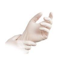 Disposable powdered vinyl gloves