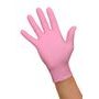 Disposable nitrile gloves, powder-free PINK 100 u. size M