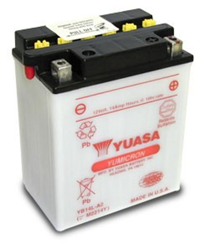 Battery YUASA YB14L-A2 - YUASA - Conventional batteries YUASA - Baterije  YUASA, Akumulatori i pribor, Elektrika, Dijelovi