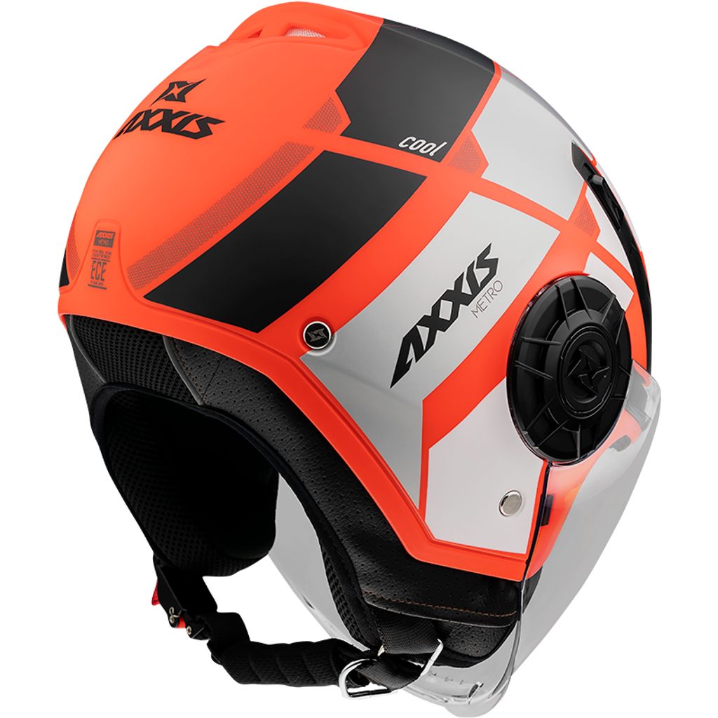 JET helmet AXXIS METRO ABS cool c5 matt fluor red XL - AXXIS - METRO COOL -  kacige AXXIS - METRO, Otvorene - Open face kacige AXXIS, Kacige AXXIS,  Odjeća i kacige, Odjeća
