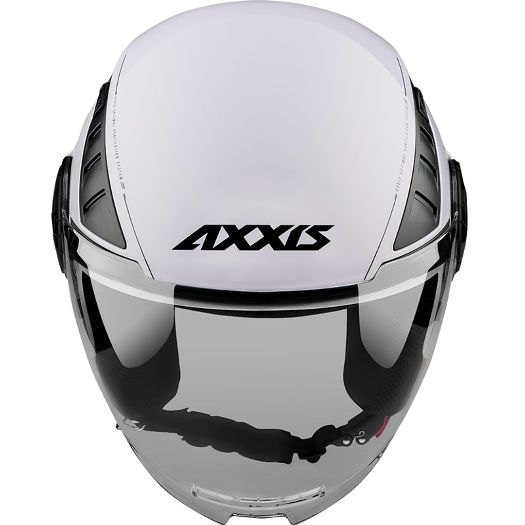 Casco Jet Axxis Square Solid Negro Brillo