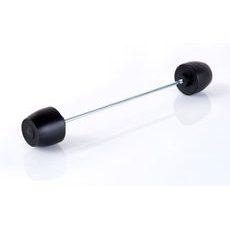 AXLE SLIDERS PUIG PHB19 20058N CRNI WITHOUT COLOR CAPS, FRONT