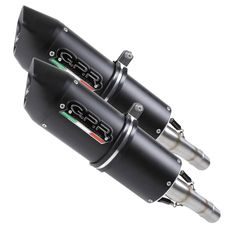 DUAL SLIP-ON EXHAUST GPR FURORE D.61.3.FUNE MATTE BLACK INCLUDING REMOVABLE DB KILLERS AND LINK PIPES