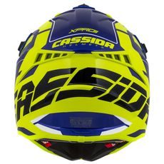 MOTOCROSS HELMET CASSIDA CROSS PRO II CONTRA FLUO YELLOW/ BLUE/ BLACK/ WHITE XL