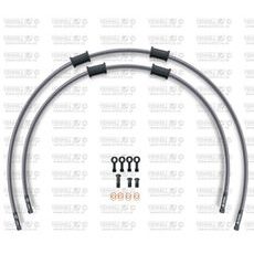 CROSSOVER FRONT BRAKE HOSE KIT VENHILL POWERHOSEPLUS KAW-6014FB (2 HOSES IN KIT) CLEAR HOSES, BLACK FITTINGS