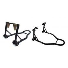 SET FRONT + REAR PADDOCK STAND MOTION STUFF STS3200+STS3210 WITH L SUPPORT