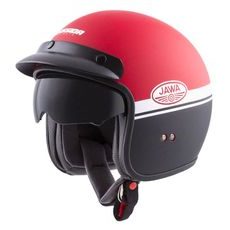 JET HELMET CASSIDA OXYGEN JAWA OHC RED MATT / BLACK / WHITE S