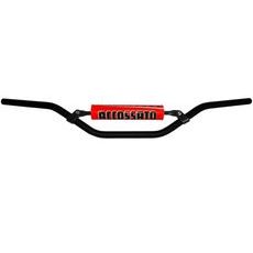 HANDLEBAR ACCOSSATO ALUMINIUM, 22 MM CRNI