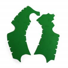 RUBBER FRAME PADS VIBRAM M7338V OFF-ROAD GREEN