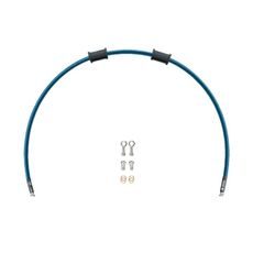 CLUTCH HOSE KIT VENHILL POWERHOSEPLUS KAW-11010C-TB (1 HOSE IN KIT) TRANSLUCENT BLUE HOSES, CHROME FITTINGS