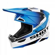 HELMET SHOT FURIOUS KID STREAM A04-21OC-BK3 BLUE GLOSSY YL