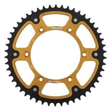 CHAIN KIT EK - SILVER CHAIN 520 DEX, X-RING (X, NX, QX, XS), CHK FRONT SPROCKET SUPERSPROX, CHK REAR SPROCKET SUPERSPROX STEALTH FOR SUZUKI RM 250 1981