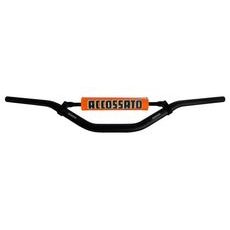 HANDLEBAR ACCOSSATO ALUMINIUM, 28.5 MM CRNI
