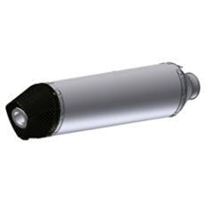 SILENCER AND CARBON CAP MIVV STRONGER ACC.73.025.SXC STAINLESS STEEL