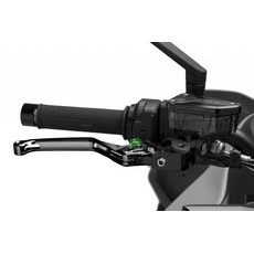 BRAKE LEVER WITHOUT ADAPTER PUIG 4.0 4120NV LONG BLACK/GREEN