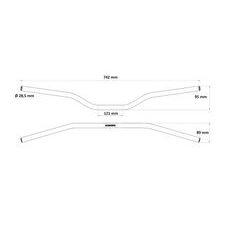 HANDLEBAR ACCOSSATO ALUMINIUM, 28.5 MM ORANGE