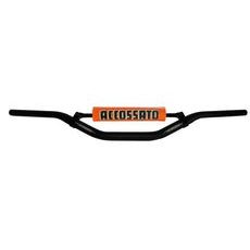 HANDLEBAR ACCOSSATO ALUMINIUM, 28.5 MM CRNI