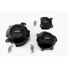  ENGINE PROTECTIVE COVERS PUIG 20136N CRNI INCLUDED RIGHT, LEFT AND ALTERNATOR CAPS