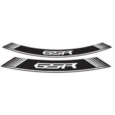 RIM STRIP PUIG GSR 5989B WHITE SET OF 8 RIM STRIPS