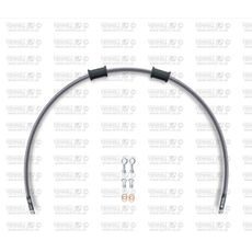 REAR BRAKE HOSE KIT VENHILL POWERHOSEPLUS YAM-12004R-CB (1 HOSE IN KIT) CARBON HOSES, CHROMED FITTINGS