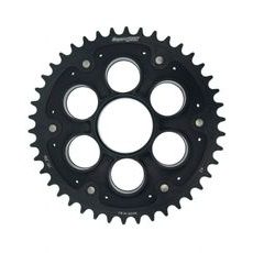 REAR SPROCKET STEALTH WITH ALLOY DISC SUPERSPROX RSA-737_530:42-BLK CRNI 42T, 520