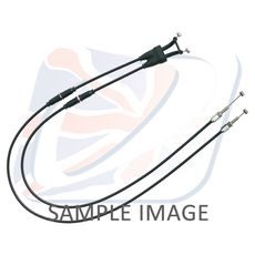 THROTTLE CABLES (PAIR) VENHILL S01-4-047-BK FEATHERLIGHT CRNI