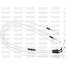 THROTTLE CABLES (PAIR) VENHILL S01-4-061-WT FEATHERLIGHT WHITE