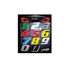 STICKER PUIG NUMBER 0 4263V GREEN 115MM (5 UNITS)