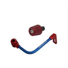 LEVER GUARD ACCOSSATO WITH BLUE HOSE AND JOINT RIGHT, ALUMINIUM