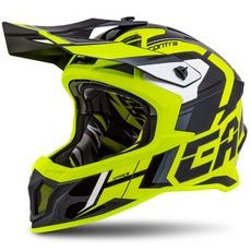 MOTOCROSS HELMET CASSIDA CROSS PRO II CONTRA FLUO YELLOW/ BLACK/ GREY/ WHITE XS