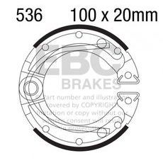 BRAKE SHOE SET EBC Y536 INCLUDINGS SPRINGS