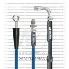 FRONT BRAKE HOSE VENHILL C06-1-007/P-TB TRANSLUCENT BLUE