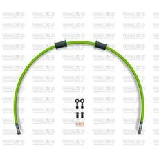 REAR BRAKE HOSE KIT VENHILL POWERHOSEPLUS HON-6010RB-GR (1 HOSE IN KIT) GREEN HOSES, BLACK FITTINGS