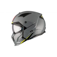 HELMET MT HELMETS STREETFIGHTER SV S SOLID A22 GLOSS GREY XS