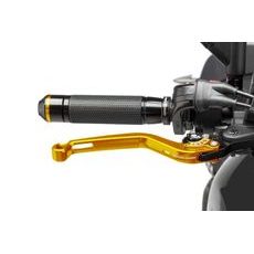 BRAKE LEVER WITHOUT ADAPTER PUIG 170ON LONG GOLD/BLACK