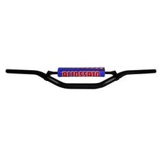 HANDLEBAR ACCOSSATO ALUMINIUM, 28.5 MM CRNI