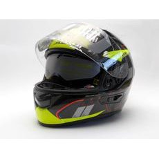 FULL FACE helmet AXXIS RACER GP CARBON SV spike a3 gloss fluor yellow L