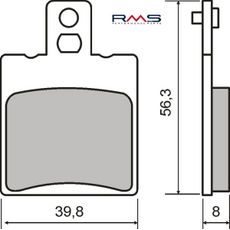 DISK PLOČICE RMS 225102020 ORGANIC