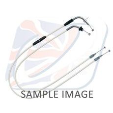 THROTTLE CABLES (PAIR) VENHILL H02-4-128-WT FEATHERLIGHT WHITE