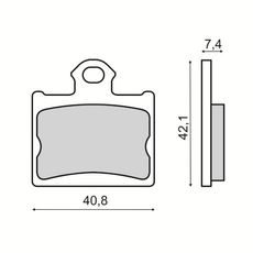 DISK PLOČICE RMS 225103530 REAR ORGANIC