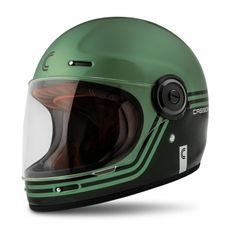 FULL FACE HELMET CASSIDA FIBRE SUPER HOOLIGAN BLACK/ METALLIC GREEN/ GREY XS