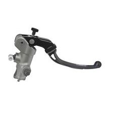 RADIAL BRAKE MASTER CYLINDER ACCOSSATO CL066 PRS 14X17-18-19 WITH BLACK ANODYZED BODY AND FOLDING BLUE LEVER (NUT+LEVER)